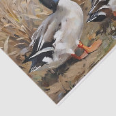 Waterverf Decoupage Wilde Eenden Tissuepapier (Detail)