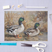 Waterverf Decoupage Wilde Eenden Tissuepapier (Craft)