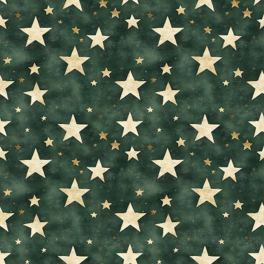 Waterverf Deep Green Gold Stars Feestelijke Deken