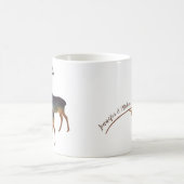 Waterverf Deer Couple met namen Koffiemok (Center)