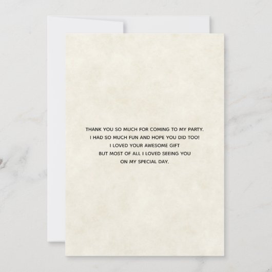  Waterverf Deer Laden Dank u Bedankkaart (Achterkant)