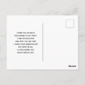  Waterverf Deer Lading Down Boho Dank u Briefkaart (Achterkant)