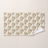  Waterverf Deer Lading Down Boho Pattern Bad Handdoek (Handdoek)