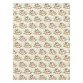 Waterverf Deer Lading Down Boho Pattern Tafelkleed (Voorkant)