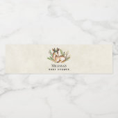  Waterverf deer Laing Down Boho Event Waterfles Etiket (Enkel label)