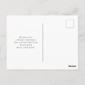  Waterverf Deer Laking Down Boho Kerstmis Briefkaart (Achterkant)