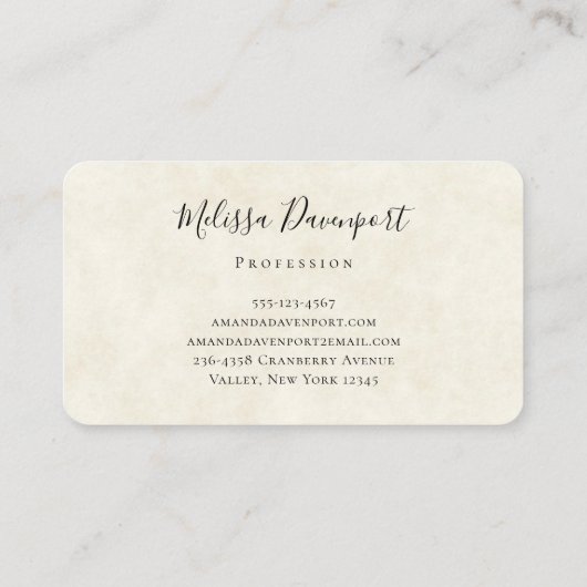  Waterverf Deer Laking Down Boho Kerstmis Visitekaartje (Achterkant)