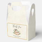 Waterverf Deer Laying Down Boho Bedankdoosjes (Geopend)