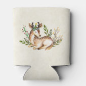 Waterverf Deer Laying Down Boho Blikjeskoeler (Achterkant)