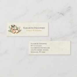  Waterverf Deer Laying Down Boho Mini Visitekaartje