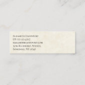  Waterverf Deer Laying Down Boho Mini Visitekaartje (Achterkant)