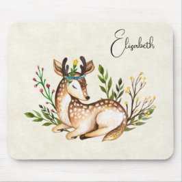  Waterverf Deer Laying Down Boho Muismat
