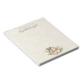  Waterverf Deer Laying Down Boho Notitieblok (Schuin)