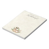  Waterverf Deer Laying Down Boho Notitieblok (Linkerzijde)