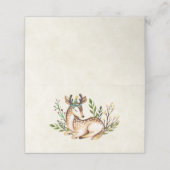  Waterverf Deer Laying Down Boho Plaatskaartje (Buitenkant ongevouwen)