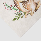 Waterverf Deer Laying Down Boho Tissuepapier (Detail)