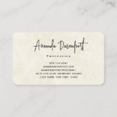  Waterverf Deer Laying Down Boho Visitekaartje (Achterkant)