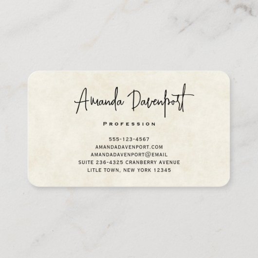  Waterverf Deer Laying Down Boho Visitekaartje (Achterkant)