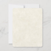  Waterverf Deer Laying Down Boho Wedding RSVP Kaartje (Achterkant)