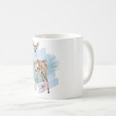  Waterverf deer Pine laat de Mok van de feestdag a (Voorkant rechts)