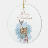 Waterverf deer Pine lekt keramisch Ornament (Links)