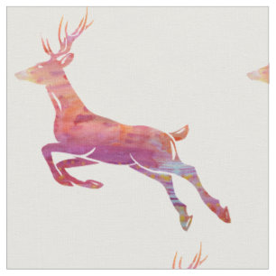 Waterverf Deer Stof