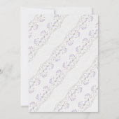 Waterverf Delicate Wildflower Baby shower Kaart (Achterkant)