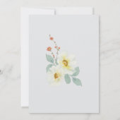 Waterverf Delphinium Floral Kaart (Achterkant)