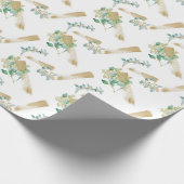 Waterverf Deluxe Eucalyptus met Gold Strokes Cadeaupapier (Hoek)