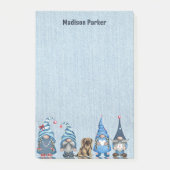 Waterverf Denim Gnomes Post-it® Notes (Voorkant)
