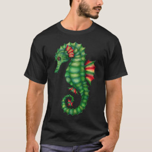 waterverf denkbeeldig vintage zeepaardje t-shirt