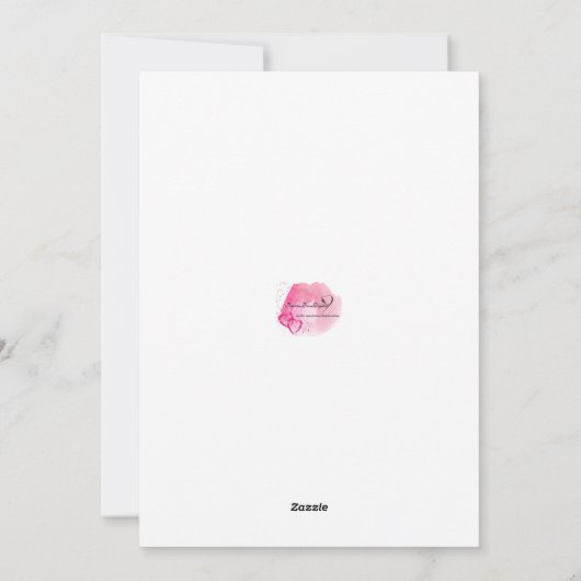 Waterverf Denken aan U Kaart (Achterkant)