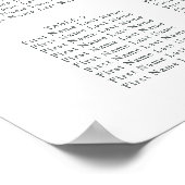 Waterverf dennenappels Winter bruiloft zitgrafiek Poster (Hoek)