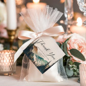 Waterverf dennenberg bos bruiloft dank u bedankjes labels