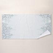 Waterverf dennenbomen Sneeuwdennenbos Badhanddoek (Badhanddoek)