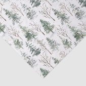 Waterverf dennenbomen winterkerstmis tissuepapier (Detail)