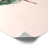 Waterverf dennenbos en berg esthetisch poster (Hoek)