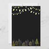 Waterverf dennenbos kerst kaart (Achterkant)