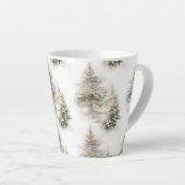 Waterverf Dennenbos Latte Mok (Rechterhoek)