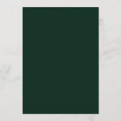 Waterverf Dennengarland Bruiloft Mintgroen Menu (Achterkant)