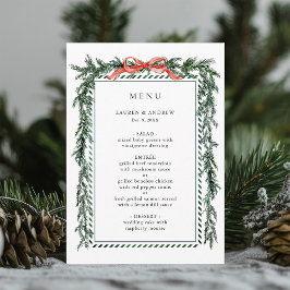Waterverf Dennengarland Huwelijk Menu