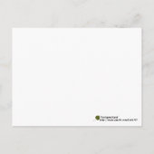 Waterverf Dennenkegels Aanmoedigingscitaat Briefkaart (Achterkant)