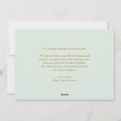 Waterverf Dennentakken Krans Gelukkig Kerstfeest Feestdagenkaart (Achterkant)