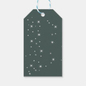 Waterverf Dennentakken met Confetti Cadeaulabel (Achterkant)