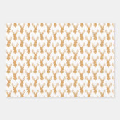 Waterverf der hoofden in verschillende kleuren inpakpapier vel (Voorkant)