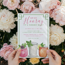 Waterverf Derby Dag Mint Julep Dranken Feest