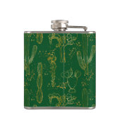 Waterverf Desert Cacti Heupfles (Achterkant)