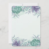 Waterverf Desert Cactus Bruiloft Jubileum Kaart (Achterkant)