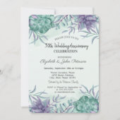 Waterverf Desert Cactus Bruiloft Jubileum Kaart (Voorkant)