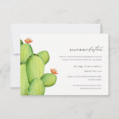 WATERVERF DESERT CACTUS FLOWER ACCOMMODATION KAART (Voorkant)